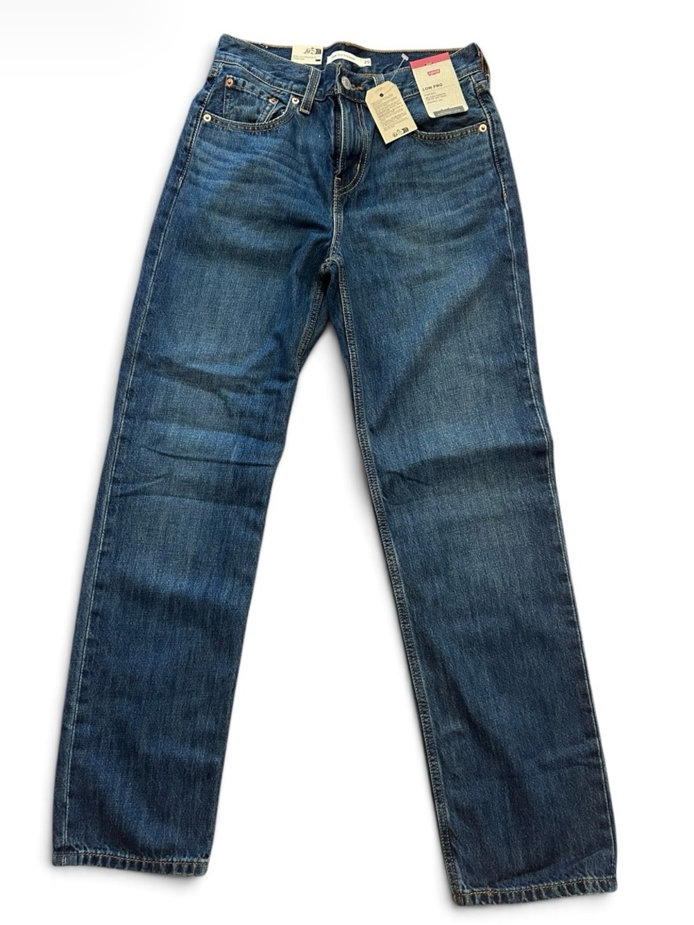 Levi’s Classic Woman’s Blue Low Pro Straight-Leg Jeans Size 25 NWT